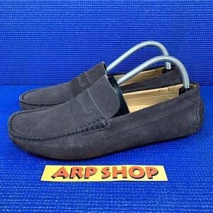 The Men`s Store At Bloomingdale`s PENNY DRIVER Men Size 8M Suede Loafers 104620